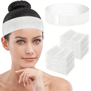 Diademas desechables de tela no tejida para spa, banda elástica para el cabello, suave para el cuidado de la belleza en salones. - Product Image 1