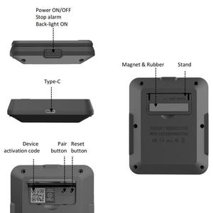 Thermomètres à viande WIFI 290m thermomètres BT outil <span class=keywords><strong>de</strong></span> cuisine thermomètres <span class=keywords><strong>de</strong></span> <span class=keywords><strong>cuisson</strong></span> des aliments BBQ - Product Image 5