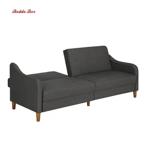 Großhandel japanischen sofa-Japanischen Folding Twin Kleine Sofa Bett Edelstahl Halter Beine Hause Möbel Sofa