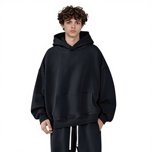 Sudadera con Capucha Oversize de Algodón 100% para Hombre y Mujer, Corte Holgado, 430g Wei <span class=keywords><strong>Yi</strong></span>, Primavera - Product Image 1