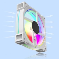 Ventilateur de refroidissement PC en plastique à roulement à huile RGB de haute qualité 120 mm, DC 12V, silencieux, garantie 12 mois, 45 CFM, 1200 tr/min, 23 dBA, pour boîtier d'ordinateur