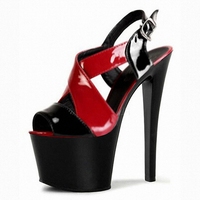 Sandales à talons hauts sexy fétichistes de 17 cm, plateforme de pole dance, talons aiguilles, podium de mode, danseuse exotique, couleur, talons hauts d'été, grandes sandales pour femmes