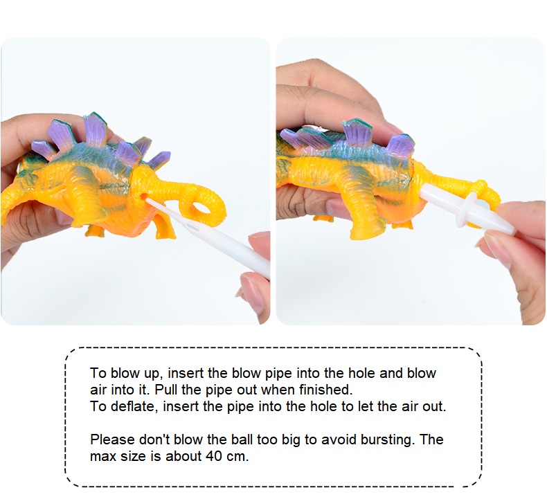 Cheap cute animal shaped dinosaur balloon squishies toys for kids inflatable balloon ball