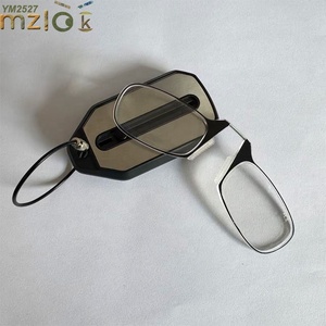 Mizilook Wholesale <strong>Reading</strong> <strong>Glasses</strong> Hight Quality Men's <strong>Portable</strong> Foldable Pince-Nose Keychain - Product Image 2
