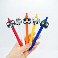 Stylo bille kawaii en forme de manette de jeu, stylo gel pour étudiants, fournitures scolaires, vente en gros, logo personnalisé