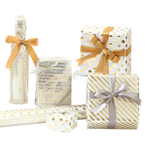 Papel estampado en caliente de regalo de cumpleaños personalizado 43*300 cm embalaje de papel de regalo - Product Image 2