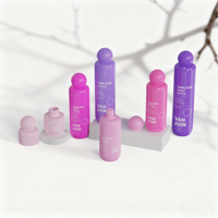 Nouvelle conception 50ml 80ml 100ml 120ml 150ml 200ml Flacon vaporisateur de parfum Bouchon sphérique Pompe Matériel PET Sérigraphie Premium