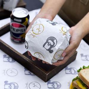 Food Grade Eco-Friendly Greaseproof <b>Paper</b> with PE Coating for Cake <b>Burger</b> Bread Baking-Custom Logo & Personalized Design - Product Image 4