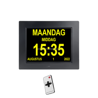 Anpassbare Alarm Name Schreibtisch Wanduhr Medikamente Erinnerung Fernbedienung Modernes Design Demenz Kalender To-Do-Liste Anzeige