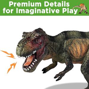 <span class=keywords><strong>Juguetes</strong></span> de dinosaurios para niños, caja de almacenamiento T-Rex grande, 28 Uds., figuras de dinosaurios realistas, juguete de decoración de recuerdo de fiesta de dinosaurio con luz y música - Product Image 5