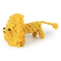 Jouets à mâcher noués pour chiens, design canard, éléphant, lion, en corde de coton durable, tressé, pour le nettoyage des dents, modèle DJ-013, fabriqué au Henan