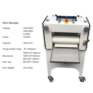 Máquina moldeadora de masa HD-280 comercial para dar forma a pan tostado, con longitud ajustable, para panadería. - Product Image 2