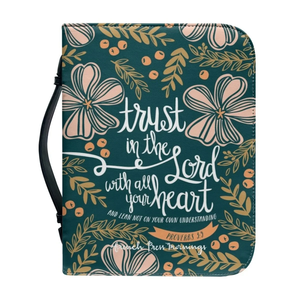 Muestra gratuita de funda para Biblia de fábrica para hombres y mujeres, hecha de cuero genuino de primera calidad con cremallera. - Product Image 3