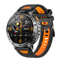 Montre connectée AK112, écran HD 1,7 pouces, étanche IP68, moniteur de fréquence cardiaque, SpO2, boussole, plus de 100 modes sportifs, tracker d'activité pour hommes et femmes