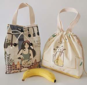 Bolsa de Mano de Lona de Algodón Reciclado con Estampado UV, Bolsa con Cordón para Zapatos, con Asa - Product Image 5