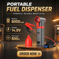 Boîtier de démarrage d'urgence sans fil portable et rechargeable pour voiture avec fonction de charge et booster de batterie