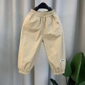 2025 באביב קיץ של בני זוג מכנסיים מזדמן סרוג בד דק סרוג בד של ילדים ומכנסי ג 'וגר בחוץ לקטנטנים לתינוקות - Product Image 4