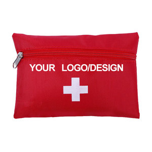0717 Venta al por mayor de fábrica Nuevo kit médico rojo personalizado, botiquín de primeros auxilios portátil pequeño para exteriores con logotipo para emergencias de incendios - Product Image 1