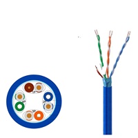 Nuevo Cable de Red Ethernet a Granel MX-STAR para Exteriores F/UTP 23AWG CCA Cat5E Plus, Cobre Sólido, con Clasificación Riser, 10G CMX CM CMG