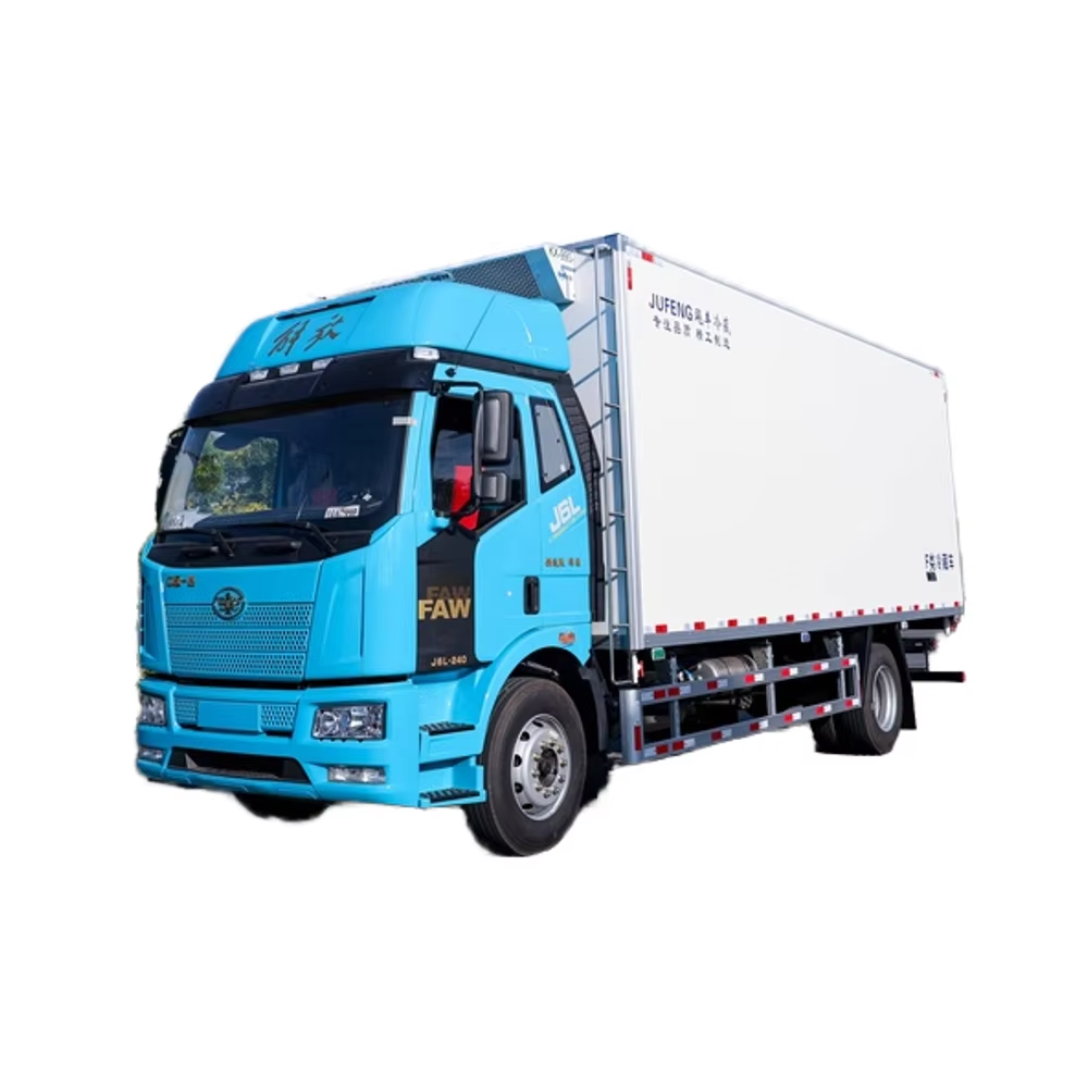 Faw J6L Small Freezer Cold Chain Logistics Truck 31-40tons Minus 18 Degrees Refrigerator Trucks for Sale