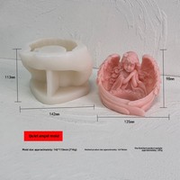 Moule en silicone résistant à la chaleur pour ailes d'ange, outils de pâtisserie DIY, pour boîte de rangement en résine, vente chaude