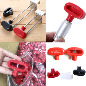 Verrou de sécurité antivol ABS rouge pour panneau de présentation EAS, crochet de présentation facile à utiliser, logo personnalisé, signalisation de magasin de détail pour l'<span class=keywords><strong>assistance</strong></span> du personnel - Product Image 1