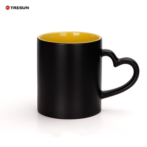 11oz Glossy thăng hoa ma thuật <span class=keywords><strong>Mug</strong></span> với trái tim xử lý gốm truyền nhiệt in ấn drinkware cốc cà phê - Product Image 3