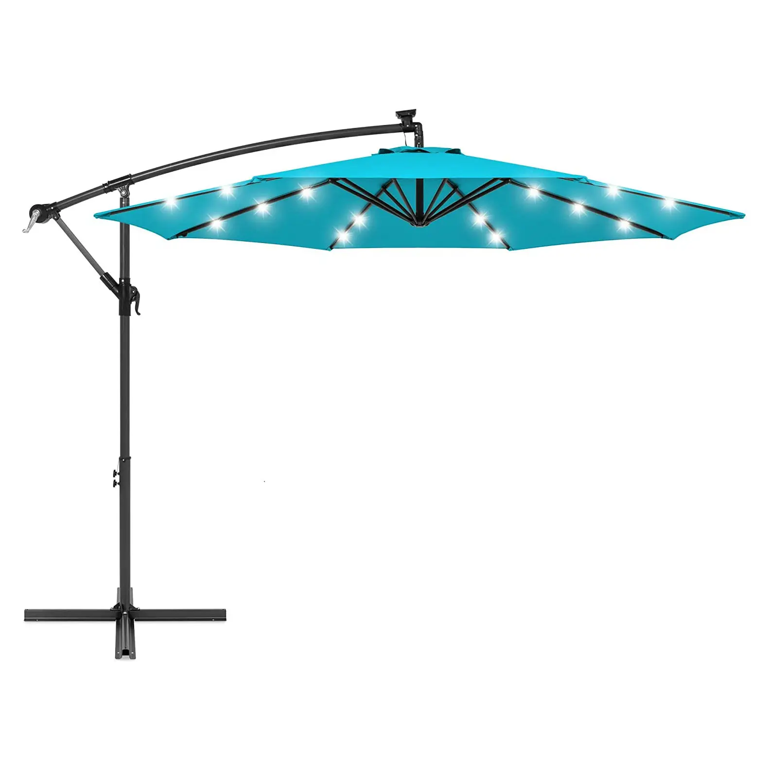 Guarda-chuva suspenso com led, guarda-chuva europeu e americano, lâmpada popular, para pendurar, melhor qualidade, grande, para área externa