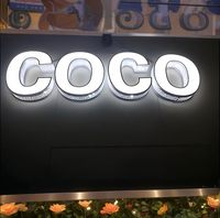 Letreros de la empresa, letras de canal de luz acrílica Led para exteriores, letrero de tienda Led con iluminación frontal acrílica 3D