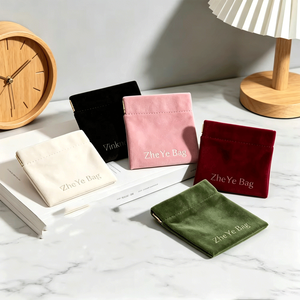 Bolsa de Microfibra Personalizada con Logotipo, Funda para Auriculares, Bolsa de Regalo Pequeña, Cierre de Seguridad Minimalista, Bolsa para Joyería Suave al Tacto - Product Image 5