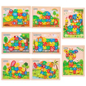 Creative Learning Toy Eco-Friendly Early Education <b>Puzzle</b> Montessori Animals Wooden <b>Puzzles</b> for Toddlers 3-5 - Product Image 6