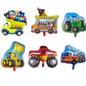 Globos de Papel de Aluminio con Dibujos Animados al por Mayor, Globos de Fiesta de Autos, Globo de Papel de Aluminio de Feliz Cumpleaños - Product Image 4