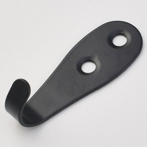 Wall Mount Single <b>Hook</b> Iron Coat Rack Hardware For Wardrobe Bathroom <b>Kitchen</b> Door <b>Hooks</b> Black Silver Antique Bronze - Product Image 4
