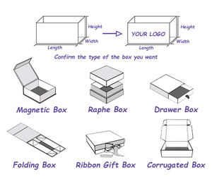 Cardboard <b>Gift</b> <b>Box</b> with Matt Lamination Sponge Lining Blue Printing Magnetic Closure & Ribbon Knot for <b>Empty</b> <b>Gifts</b> - Product Image 4