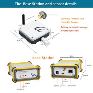 Sensor de Temperatura y Humedad Industrial con Control Remoto Inalámbrico RF para Almacén - Product Image 3