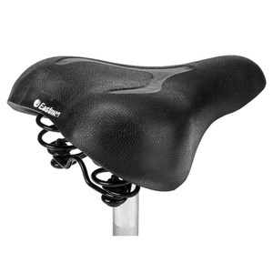 Sillín de Bicicleta MTB con Parte Superior de PVC y Base de Plástico, Resorte Helicoidal Simple, Asiento Cómodo con Absorción de Impactos - Product Image 3