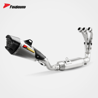 Sistema de Escape para Motocicleta Forsound, Precio de Fábrica al por Mayor, Tubo de Estilo Dinámico de Pista de Carreras, Sistema Slip-on de Carbono para MT-09 MT09