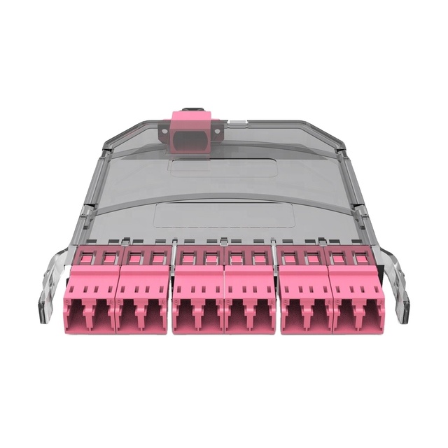 Hot Sell 12 24 Fibers OM4 MTP MPO to LC Cassette module Box for Fiber Optic Patch Panel 12 24 Ports LGX MTP MPO Cassette Module