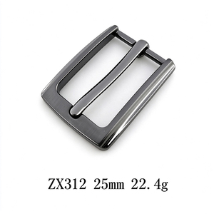 Boucle carrée en alliage de zinc noir mat 30 mm, moulée sous pression, finition personnalisée pour ceinture en cuir décontractée ou professionnelle - Product Image 3