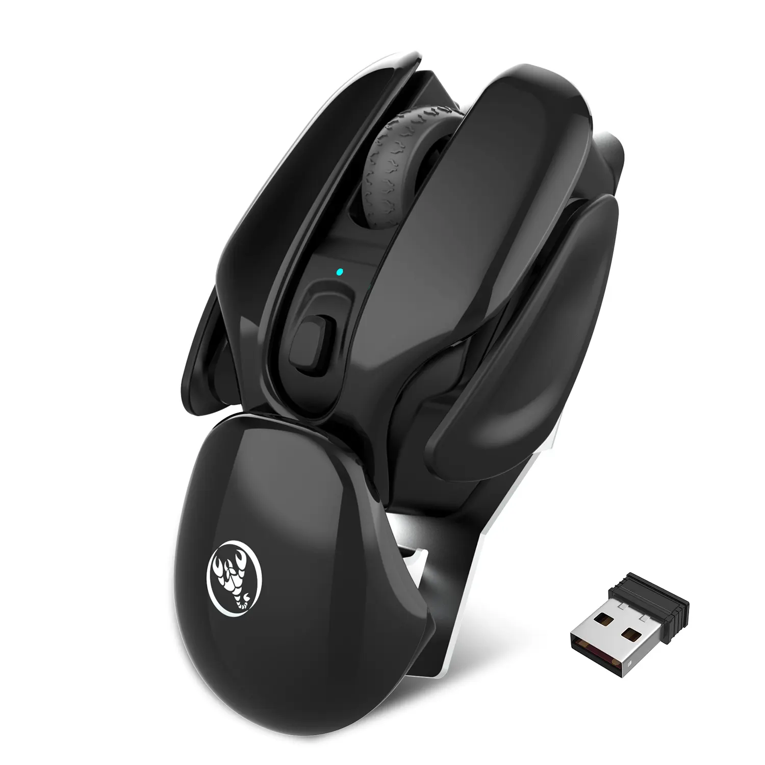 HXSJ T372.4Gクリエイティブワイヤレスマウス充電式オフィスマウスビジネスオフィス競争力のあるゲーミングマウス
