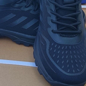 Zapatos Deportivos Negros para Hombre, Suela de Goma Antideslizante, Tacón Bajo, Zapatos de Seguridad Deportivos para Exteriores, Primavera Otoño - Product Image 3