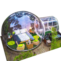 Dôme géodésique préfabriqué pour complexe hôtelier, tente en forme de bulle NANXIANG, design moderne, maisons en dôme en PVC