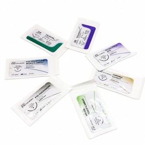 Suturas Quirúrgicas Absorbibles y No Absorbibles con Aguja, Suturas Médicas Estériles de PGA/Seda/Nylon/<span class=keywords><strong>Catgut</strong></span> Crómico - Product Image 5