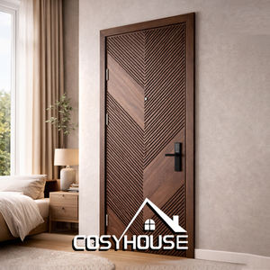 Modern Interior Wooden <b>Door</b> Solid Wood Room <b>Door</b> for Bedroom Apartment House OEM Custom Manufacturer - Product Image 5