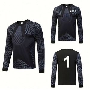 Uniforme de Portero de Fútbol Unisex 2026 de Alta Calidad, Transpirable, de Secado Rápido, Tallas Grandes, con Logotipo Personalizado, Color Rojo - Product Image 5