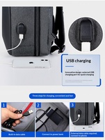 Nouveauté Sac à dos imperméable à coque rigide EVA pour étudiants, sac à dos pour ordinateur portable d'affaires avec chargeur USB