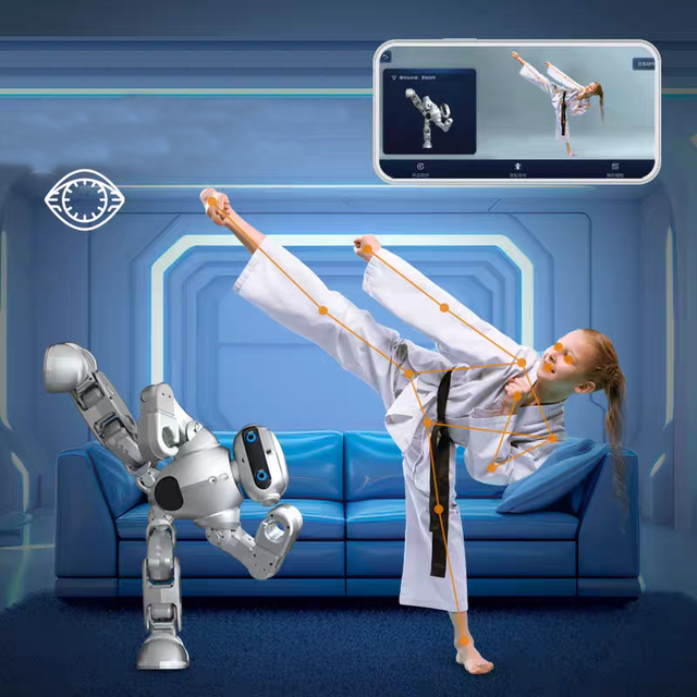 Intelligent AI Robot Toy with Dual Camera for Kids Smart Robotica Dancing Robo Gift Remote Control
