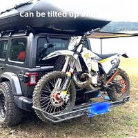 Support de moto arrière pliable en acier robuste à fixation sur attelage – Offre Spéciale