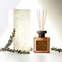 Ventes en gros de flacons de diffuseur de parfum en verre personnalisés de luxe, pots à crème uniques, pots à crème vides avec couvercles