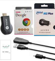 Adaptador de Pantalla Inalámbrico HDMI Anycast WiFi 1080P, Receptor Dongle para Duplicación de Pantalla Móvil para iPhone, Mac, iOS, Android a TV